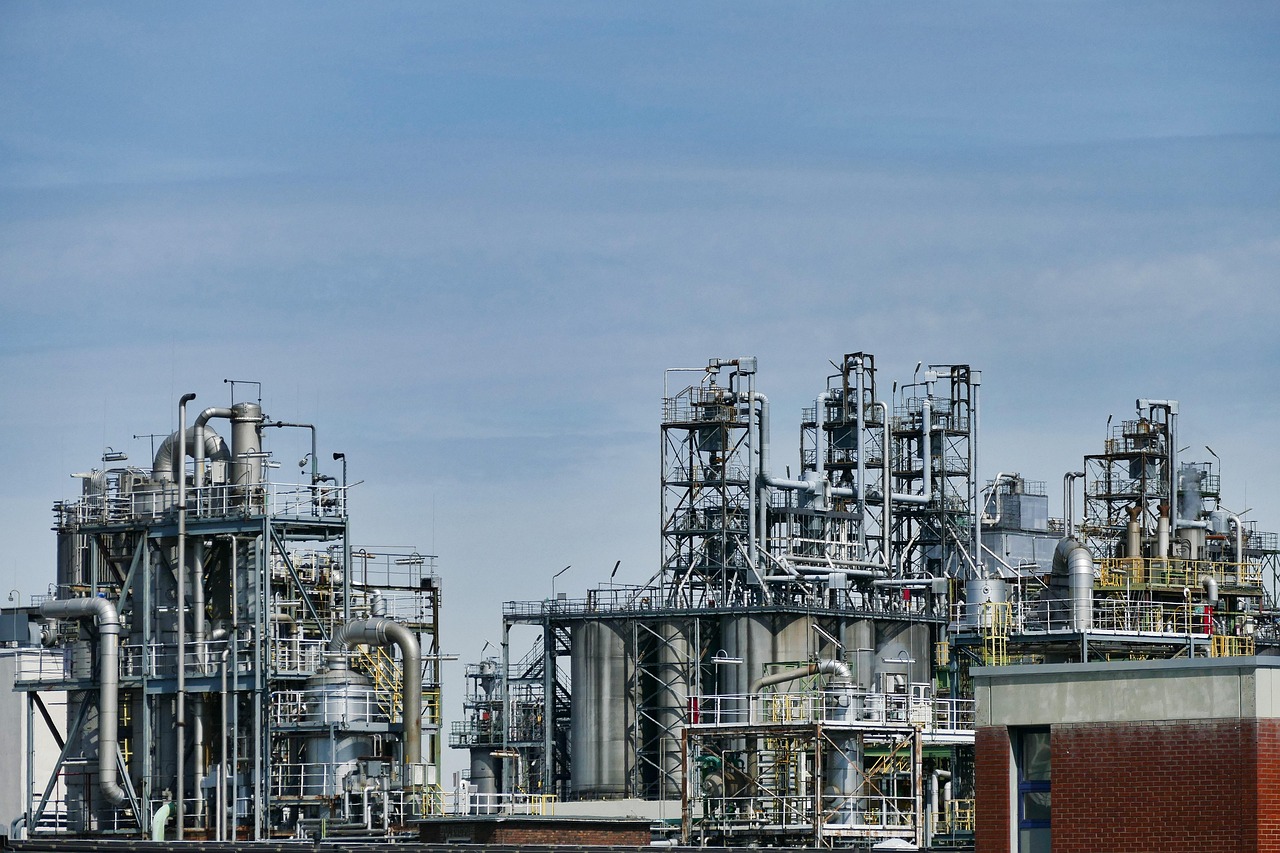 Raffinerie de pétrole industrielle